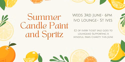 Summer Candle Paint & Spritz