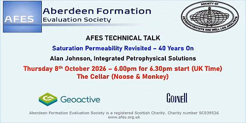 AFES October Talk & AGM - Alan Johnson