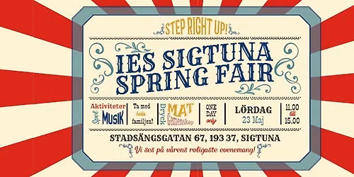 IES Sigtuna Spring Fair 2026