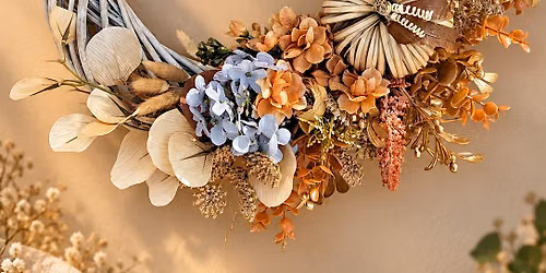 Autumn sip and make wreath making workshop @ The Resident