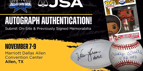 JSA at the Dallas Card Show