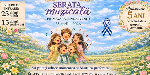 Serat\u0103 muzical\u0103 - aniversare a 5 ani de activitate artistic\u0103 Armonia