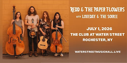 Redd & The Paper Flowers with Love Day & The Soiree