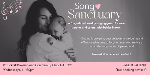 Song Sanctuary - A fun, relaxed weekly singing group for new parents and carers, with babies in tow.