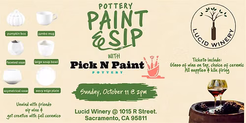 Pottery Paint and Sip