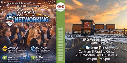 Mississauga - Oakville Simply Networking Event for Business