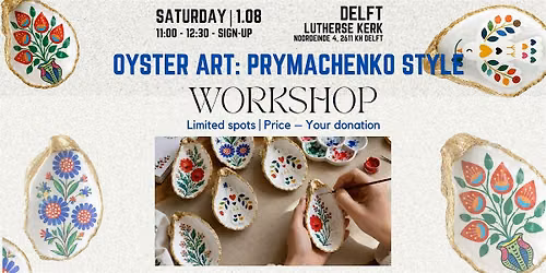 Oyster Art Workshop: Prymachenko Style