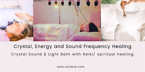 Crystal bed and Sound bath with Master Reiki  healing