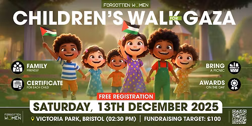 Children\u2019s Walk for Gaza with Picnic in Bristol