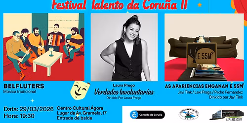 Festival Talento da Coru\u00f1a. Sketch, mon\u00f3logo, microteatro e m\u00fasica