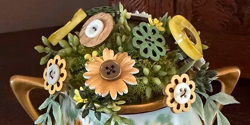 Button Flower Arrangement