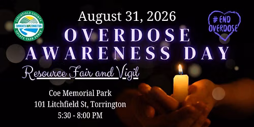 Overdose Awareness resource fair and candle light vigil