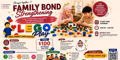 Parenting programme :Strengthening family bond  through lego play 