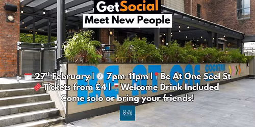GetSocial Drinks | Meet New People & Make Friends (20s\u201340s) \ud83c\udf79