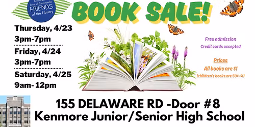 Friends of the Library Book Sale! (at the Kenmore Junior\/Senior High School)