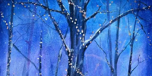 Paint a fox in a twinkling forest at The Unicorn Hotel in Gunthorpe