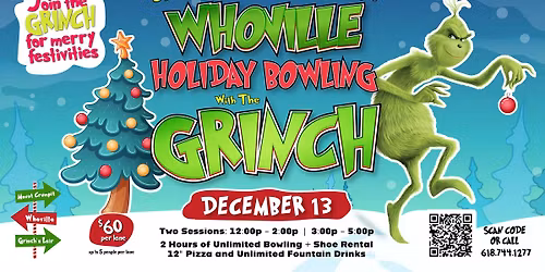 Whoville Holiday Bowling with the GRINCH