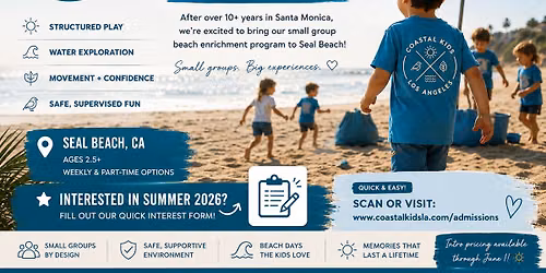 Coastal Kids LA Summer 2026 -Seal Beach