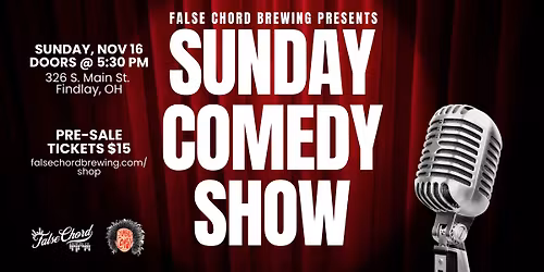 Sunday Comedy Show | Purchase Pre-Sales Tickets $15