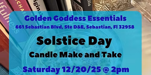 Solstice Day Candle Make and Take