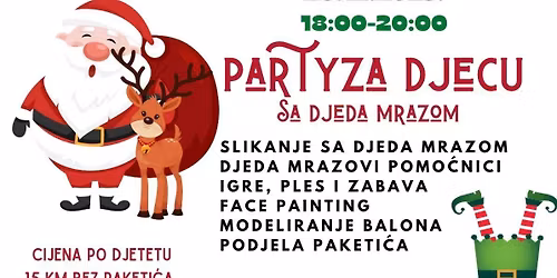 Novogodi\u0161nji party sa Djeda Mrazom za djecu 
