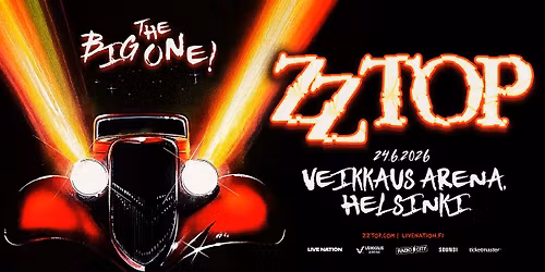 ZZ Top (US): The Big One!, Veikkaus Arena, Helsinki 24.6.2026