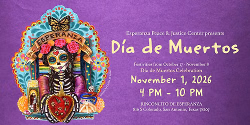D\u00eda de Muertos 2026 at Rinconcito de Esperanza