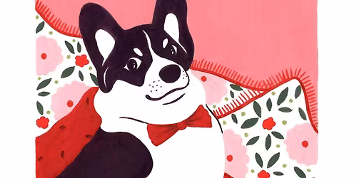 Art & Brunch: Paint a dog with gouache paint