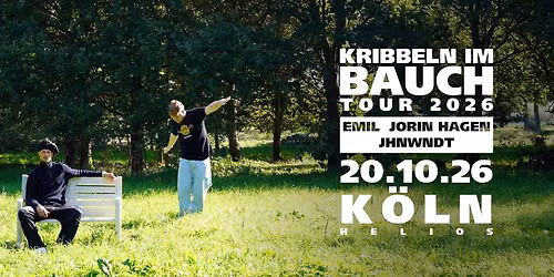 Kribbeln im Bauch Tour 2026 - Emil, Jorin Hagen und JHNWNDT