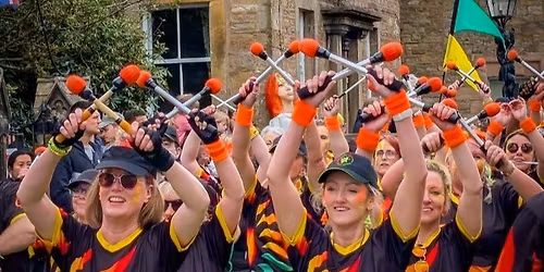 Samba Espirito Performing at Wray Giants Parade