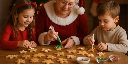 Pictures and cookies with Mrs Claus