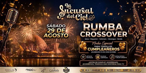 RUMBA CROSSOVER \u2022 NOCHE ESPECIAL CUMPLEA\u00d1EROS