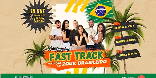 FAST TRACK - Inicia\u00e7\u00e3o ao Zouk Brasileiro | 18 de Outubro