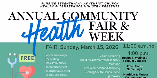 Free Annual Health Fair
