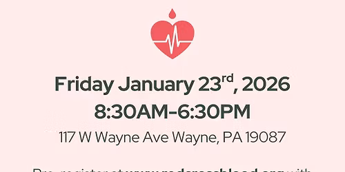 Annual Blood Drive at The Saturday Club