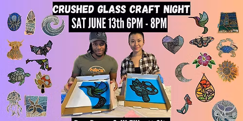 Crushed Glass Sun Catcher Class at Barebones w Maryland Craft