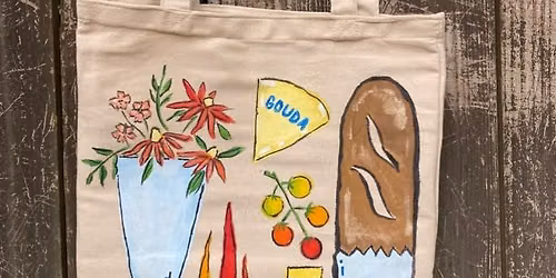 Painted Market Tote Workshop with Katie Follett \ud83c\udfa8\ud83d\udecd\ufe0f