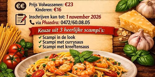 Scampi avond 