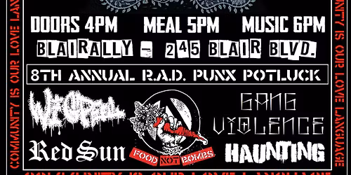 PUNKSGIVING - WigPeel, Red Sun, Gang Violence, Haunting