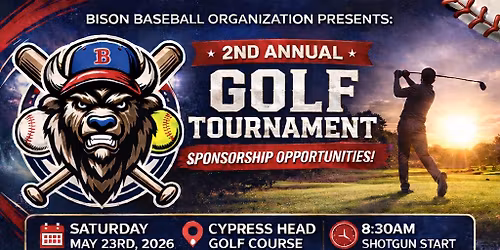 Bison Baseball Annual Golf Scramble at Cypress Head