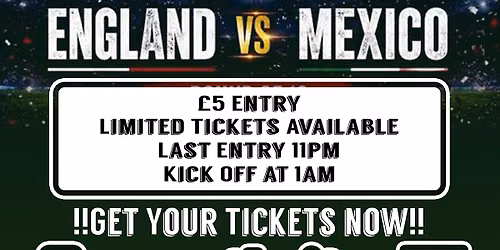 England Vs Mexico Lock in!!