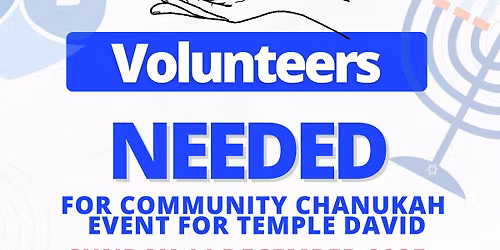 Temple David Stall - Community Chanukah