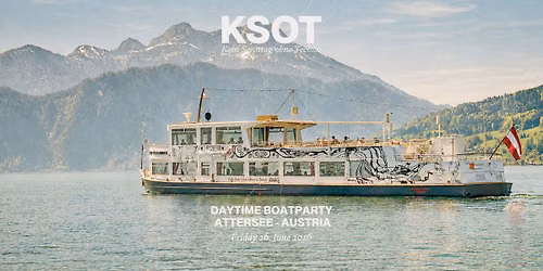 VOLLE KRAFT VORAUS | DAYTIME BOATPARTY | ATTERSEE