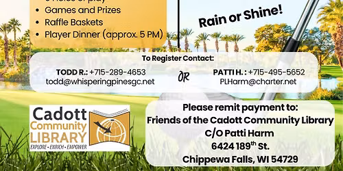 Golf Scramble to Support the Library