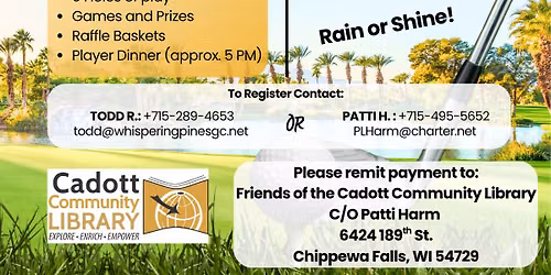 Golf Scramble to Support the Library