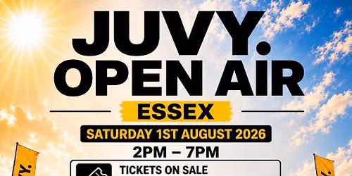 JUVY Open Air - Sat 1st August @ Berwick Manor Essex