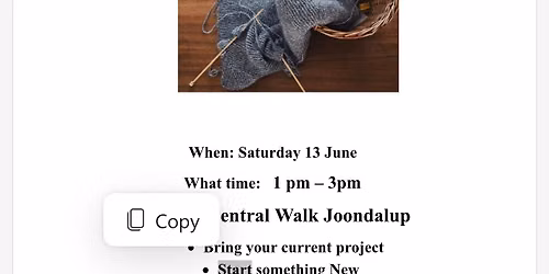 World Wide Knit in Public