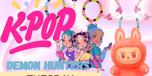 K-Pop Demon Hunter and Labubu Art Party!
