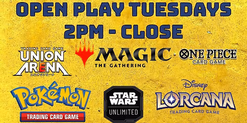 Open Play Tuesdays!