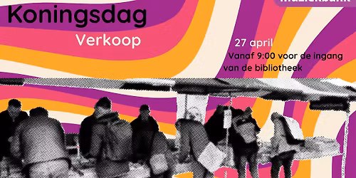 Koningsdag verkoop LP's en CD's bij de Muziekbank